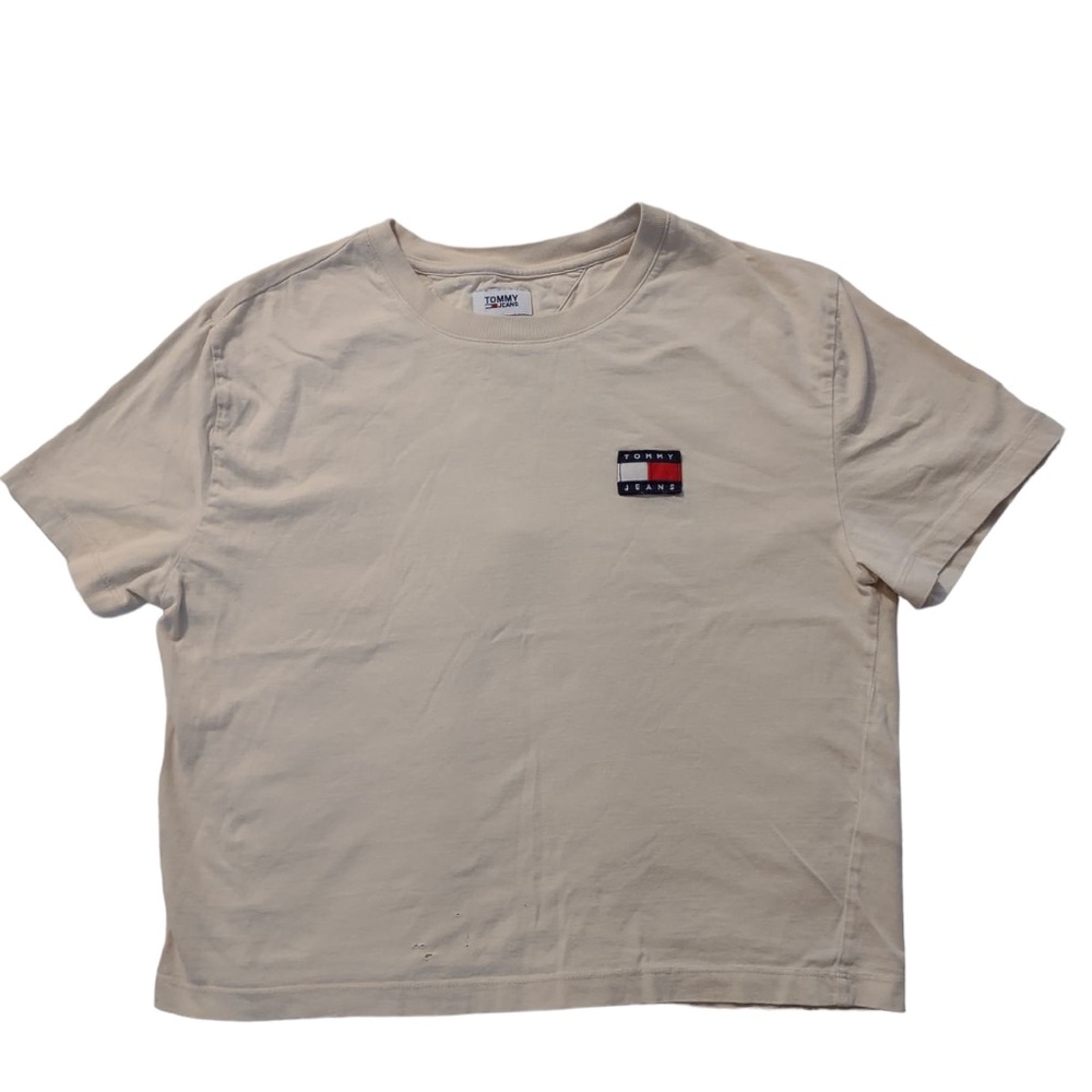 Tommy Jeans cropped t-shirt Medium Y2K
